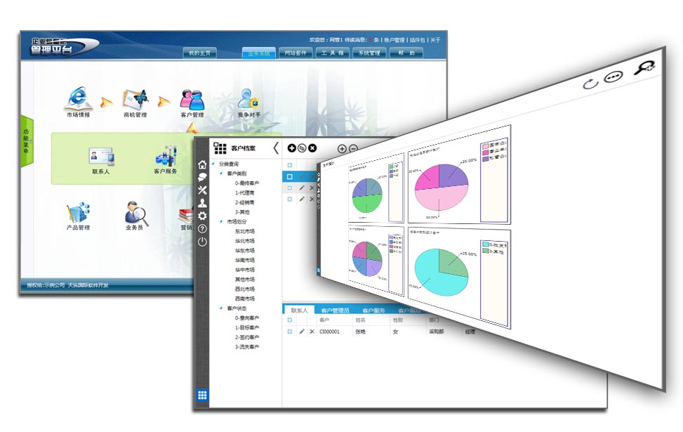天纵客户关系管理系统