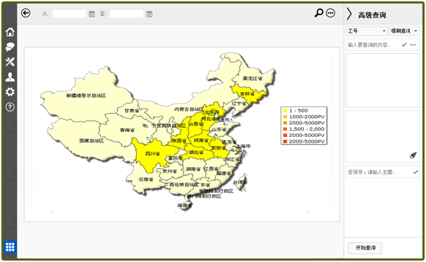 中国地图统计分析插件